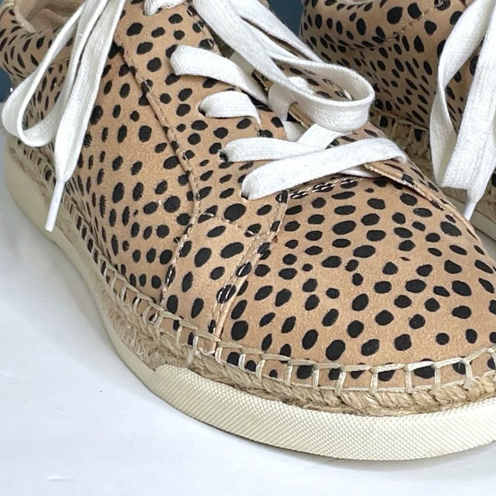 Universal Thread Womens Shaelyn Espadrille Shoes Size 8‎ Leopard Print Lace Up
